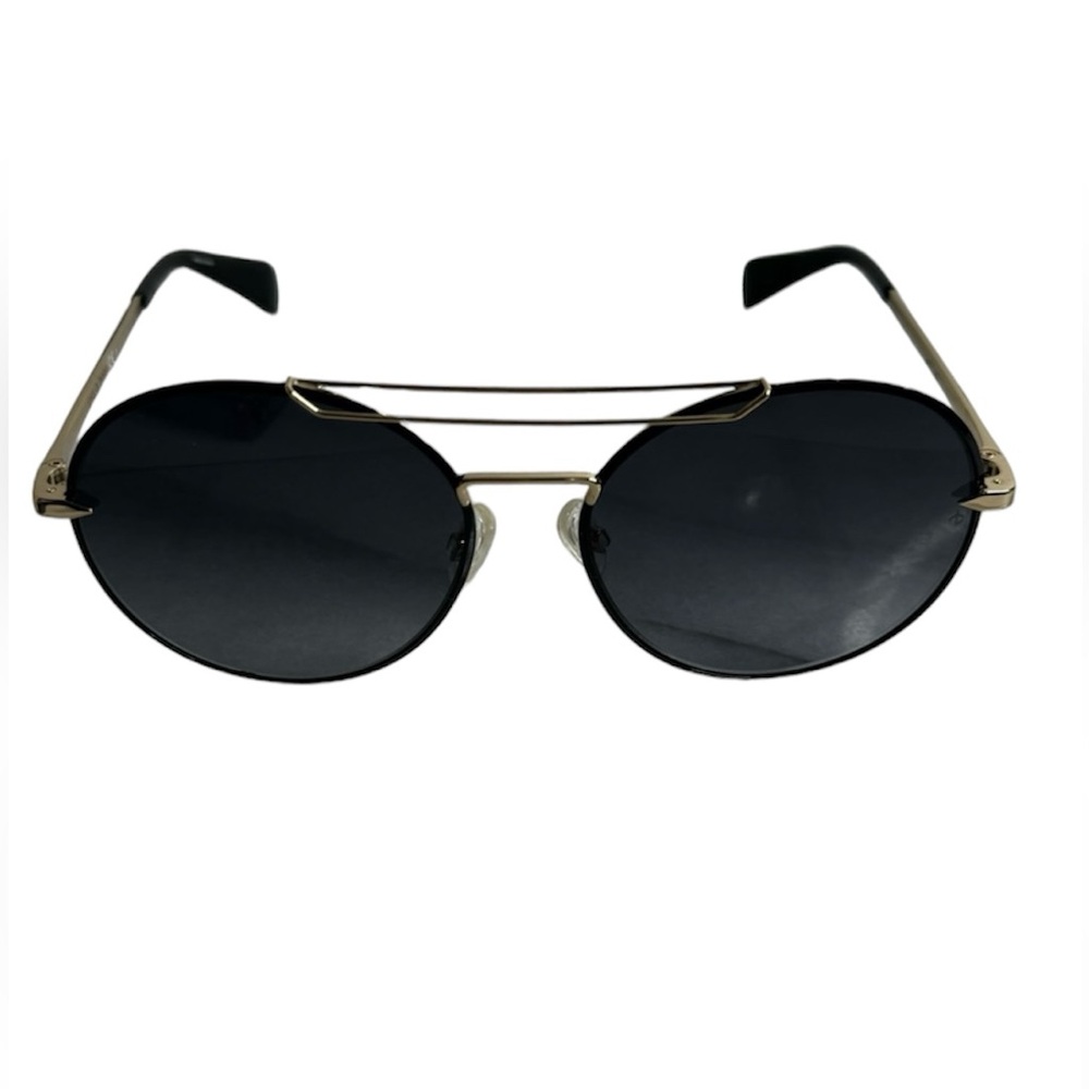 Rag & Bone Round Frame Trendy Sunglasses With Leather Case